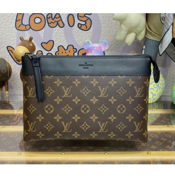 Louis Vuitton Monogram Canvas Pochette Voyage Souple M82543-brown