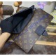 Louis Vuitton Monogram Eclipse Pochette S-Lock M82598-brown