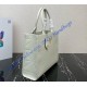 Prada Medium Leather Prada Symbole bag with topstitching PD1BA378-white