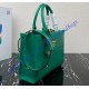 Prada Small Leather Prada Symbole bag with topstitching PD1BA379-green