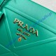 Prada Small Leather Prada Symbole bag with topstitching PD1BA379-green