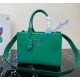 Prada Small Leather Prada Symbole bag with topstitching PD1BA379-green