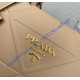 Prada Small Leather Prada Symbole bag with topstitching PD1BA379-tan
