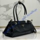 Prada Medium leather handbag with long handles PD1BA426-LS-black