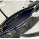 Prada Medium leather handbag with long handles PD1BA426-LS-black