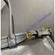 Prada Medium leather handbag with long handles PD1BA426-LS-gray