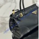 Prada Medium leather handbag with short handles PD1BA426-SS-black