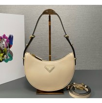 Prada Arque leather shoulder bag PD1BC194-beige