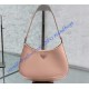 Prada Cleo brushed leather shoulder bag PD1BC499-nude-pink