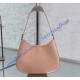 Prada Cleo brushed leather shoulder bag PD1BC499-nude-pink