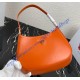 Prada Cleo brushed leather shoulder bag PD1BC499-orange