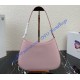 Prada Cleo brushed leather shoulder bag PD1BC499-pink