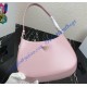 Prada Cleo brushed leather shoulder bag PD1BC499-pink