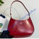 Prada Cleo brushed leather shoulder bag PD1BC499-red