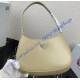 Prada Cleo brushed leather shoulder bag PD1BC499-tan