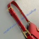 Prada Brushed leather shoulder bag PD1BD345-red