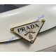 Prada Brushed leather shoulder bag PD1BD345-white