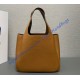 Prada Medium leather tote PD1BG335-light-brown