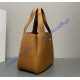 Prada Medium leather tote PD1BG335-light-brown