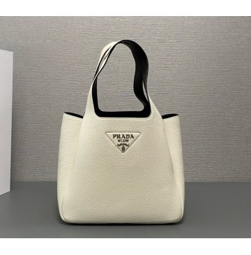 Prada Medium leather tote PD1BG335-white