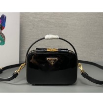 Prada Odette patent leather mini bag PD1BH206-black