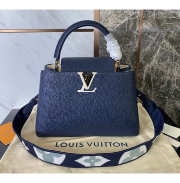 Louis Vuitton Capucines MM Bag M59438-blue