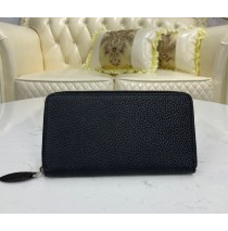 Louis Vuitton Mahina Leather Zippy Wallet M58429-black