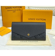 Louis Vuitton Monogram Empreinte Leather Sarah Wallet M61182-black