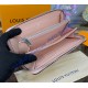Louis Vuitton Mahina Leather Zippy Wallet M61867-pink