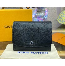 Louis Vuitton Mahina Leather Iris Compact Wallet M62542-black