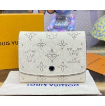 Louis Vuitton Mahina Leather Iris Compact Wallet M62542-white