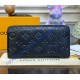 Louis Vuitton Monogram-embossed Lambskin Zippy Wallet M81510