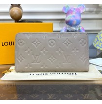 Louis Vuitton Monogram-embossed Lambskin Zippy Wallet M81511