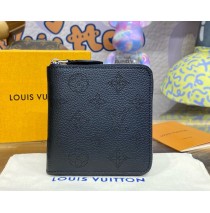 Louis Vuitton Mahina Leather Zippy Compact Wallet M81558-black