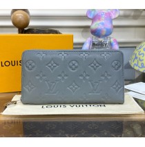 Louis Vuitton Monogram-embossed Lambskin Zippy Wallet M81763