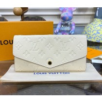 Louis Vuitton Monogram Empreinte Sarah Wallet M82257-cream