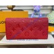 Louis Vuitton Monogram Empreinte Sarah Wallet M82257-red