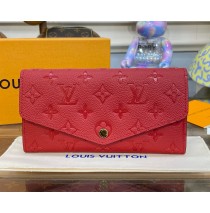 Louis Vuitton Monogram Empreinte Sarah Wallet M82257-red