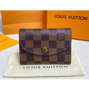 Louis Vuitton Damier Ebene Rosalie Coin Purse N64423-brown