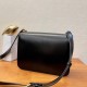 Saint Laurent Carre Ultra Soft Calf Leather Shoulder Bag YSL585060-black