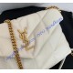 Saint Laurent LouLou Puffer Mini In Lambskin YSL620333A-cream