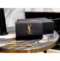 Saint Laurent Kate Small In Grained Leather YSL628215A-black