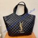 Saint Laurent Icare Maxi Shopping Bag In Quilted Lambskin YSL698651-black