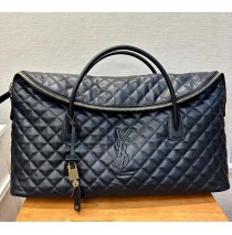 Saint Laurent Es Giant Travel Bag In Quilted Leather YSL736009-black