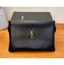 Saint Laurent Calypso Small Pouch In Lambskin YSL765025-black