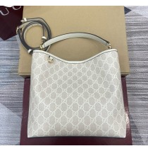 Gucci GG Emblem medium bucket bag GU815103-oat-beige