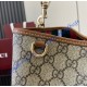 Gucci GG Emblem medium bucket bag GU815103-brown