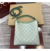 Gucci GG Emblem small bucket bag GU815118-green