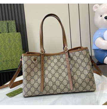 Gucci GG Emblem Medium tote bag GU815214-brown