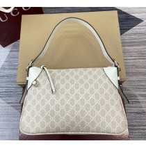 Gucci GG Emblem medium shoulder bag GU815216-Oat-beige